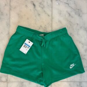 Women's Green Nike Sweatshorts